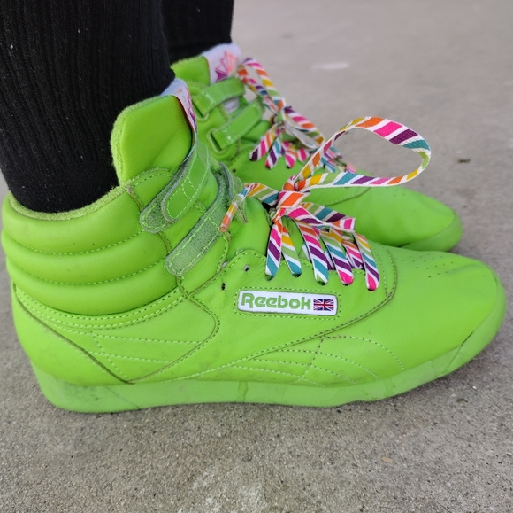 Reebok Shoes - Reebok 25th anniversary green hightops Green